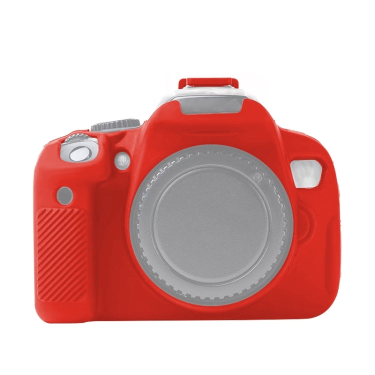 For Canon EOS 600D Soft Silicone Protective Case(Red) by buy2fix