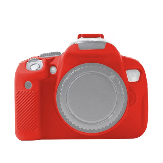 For Canon EOS 600D Soft Silicone Protective Case(Red) by buy2fix