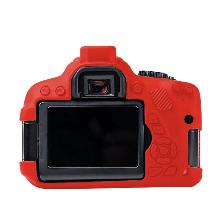 For Canon EOS 600D Soft Silicone Protective Case(Red) by buy2fix