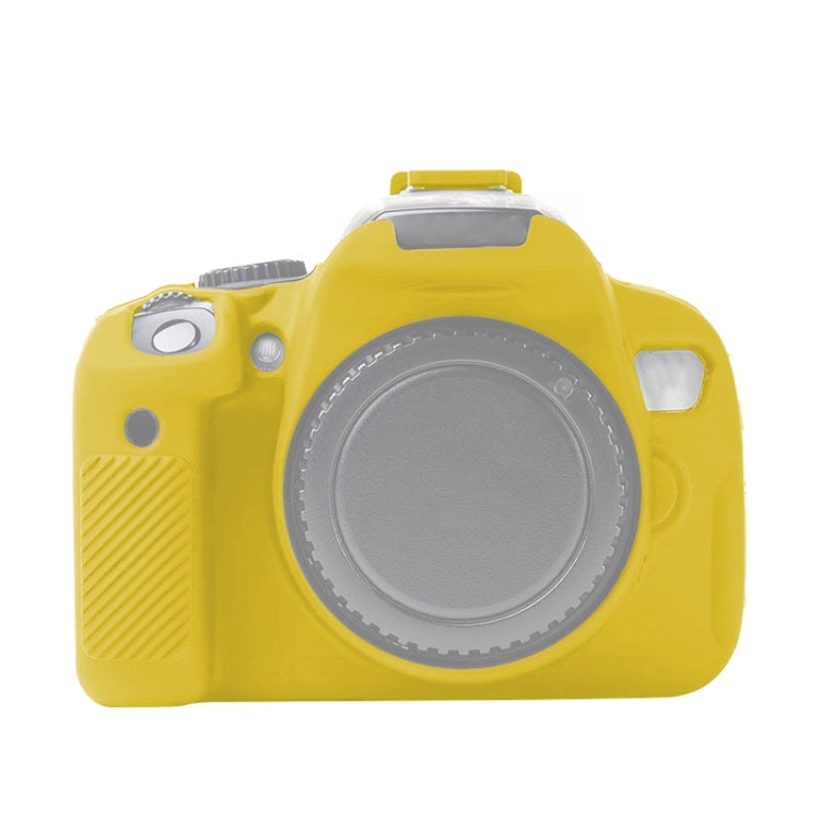 For Canon EOS 600D Soft Silicone Protective Case(Yellow) by buy2fix