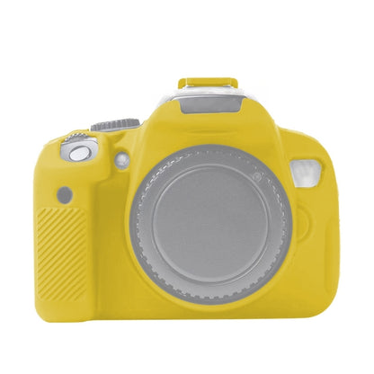 For Canon EOS 600D Soft Silicone Protective Case(Yellow) by buy2fix