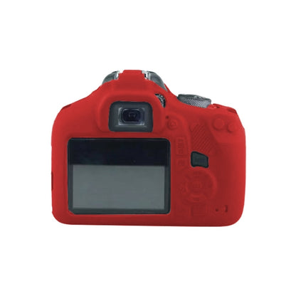Soft Silicone Protective Case for Canon EOS 2000D (Red) by buy2fix