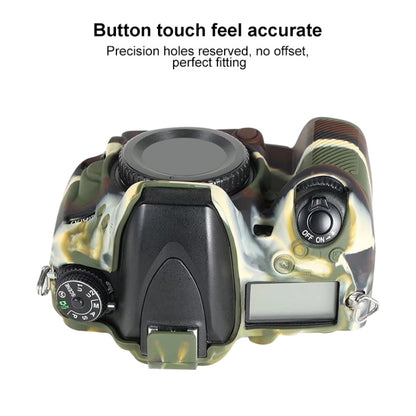 For Nikon D600 / D610 Soft Silicone Protective Case(Camouflage) by buy2fix