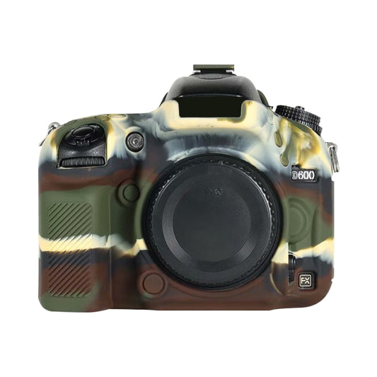 For Nikon D600 / D610 Soft Silicone Protective Case(Camouflage) - Protective Case by buy2fix | Online Shopping UK | buy2fix