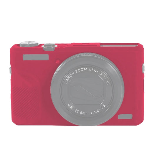 For Canon PowerShot G7 X Mark III / G7X III / G7X3 Soft Silicone Protective Case(Rose Red) by buy2fix