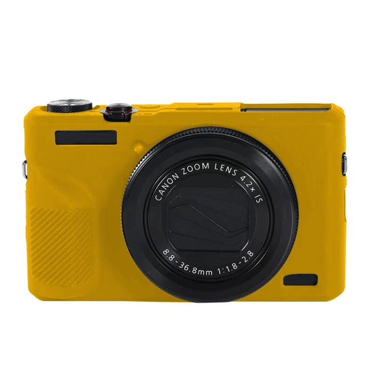 For Canon PowerShot G7 X Mark III / G7X III / G7X3 Soft Silicone Protective Case(Yellow) by buy2fix