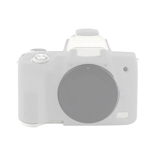 For Canon EOS M50 Mark II / M50 II Soft Silicone Protective Case(White) - Protective Case by buy2fix | Online Shopping UK | buy2fix