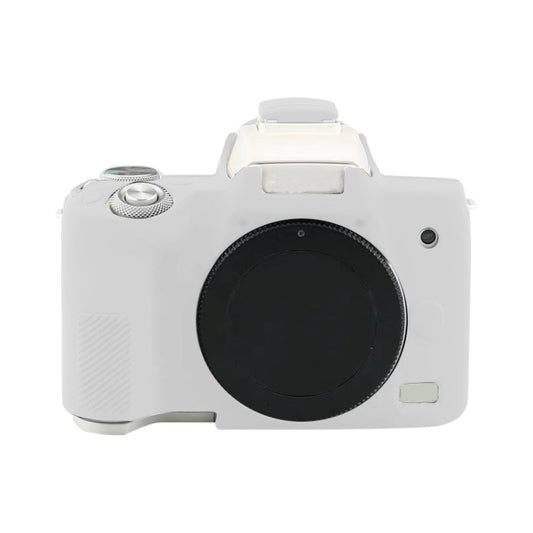 For Canon EOS M50 Mark II / M50 II Soft Silicone Protective Case(White) - Protective Case by buy2fix | Online Shopping UK | buy2fix