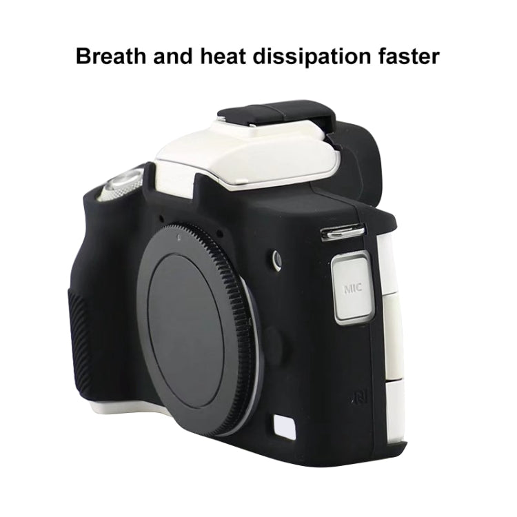 For Canon EOS M50 Mark II / M50 II Soft Silicone Protective Case(Black) by buy2fix