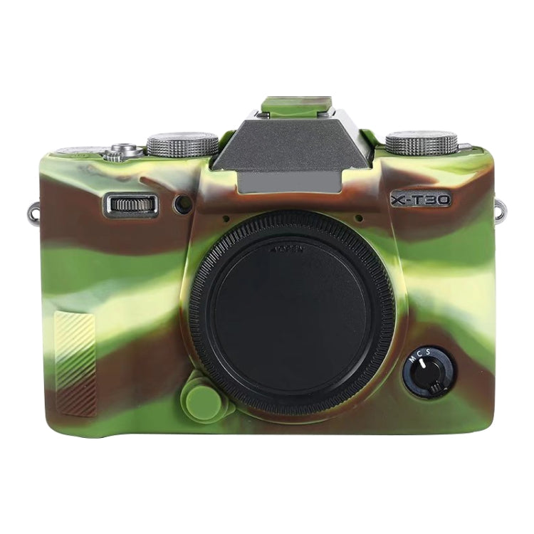 For FUJIFILM X-T30 Soft Silicone Protective Case(Camouflage) by buy2fix