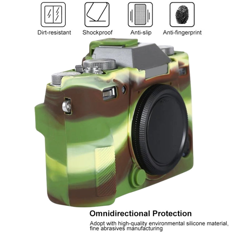 For FUJIFILM X-T30 Soft Silicone Protective Case(Camouflage) by buy2fix