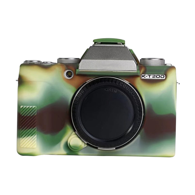 Soft Silicone Protective Case for FUJIFILM X-T200 (Camouflage) by buy2fix