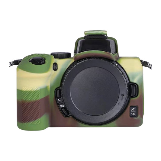 Soft Silicone Protective Case for Nikon Z50 (Camouflage) - Protective Case by buy2fix | Online Shopping UK | buy2fix