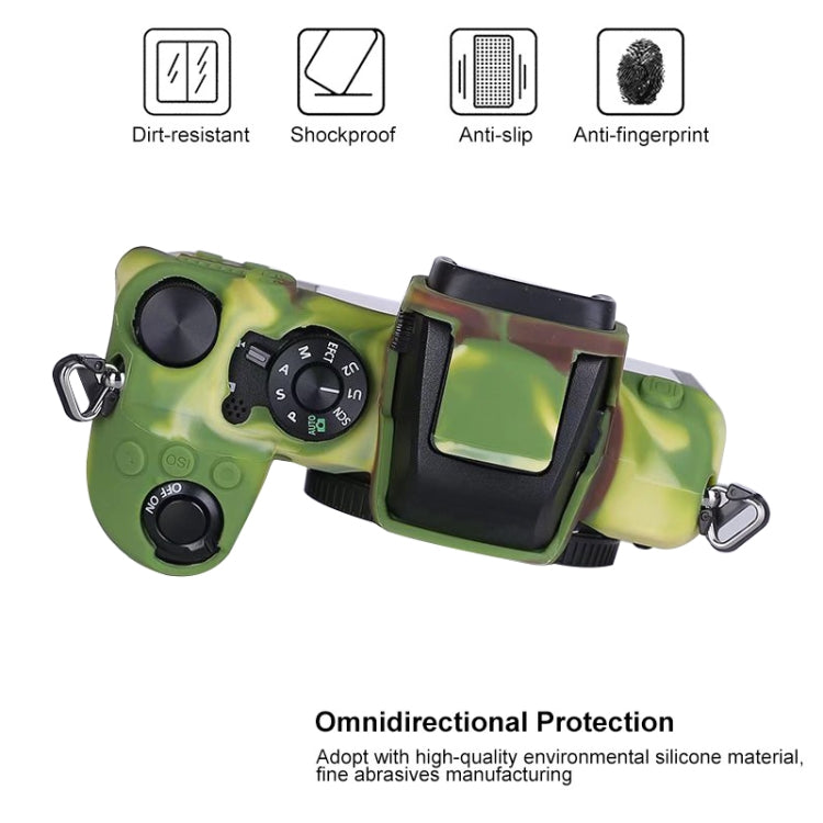 Soft Silicone Protective Case for Nikon Z50 (Camouflage) by buy2fix