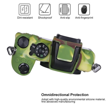 Soft Silicone Protective Case for Nikon Z50 (Camouflage) by buy2fix
