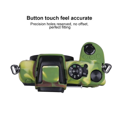 Soft Silicone Protective Case for Nikon Z50 (Camouflage) by buy2fix