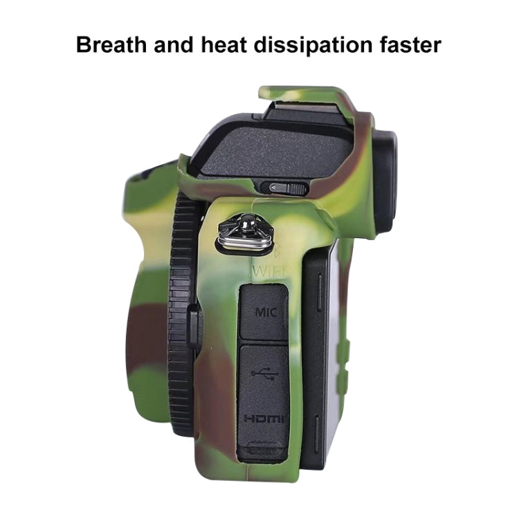Soft Silicone Protective Case for Nikon Z50 (Camouflage) by buy2fix