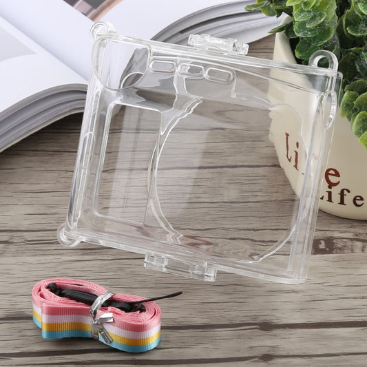 Protective Crystal Shell Case with Strap for FUJIFILM instax mini 90 (Transparent) - Protective Case by buy2fix | Online Shopping UK | buy2fix