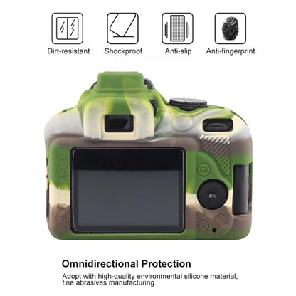 Soft Silicone Protective Case for Nikon D3400 / D3300 (Camouflage) by buy2fix