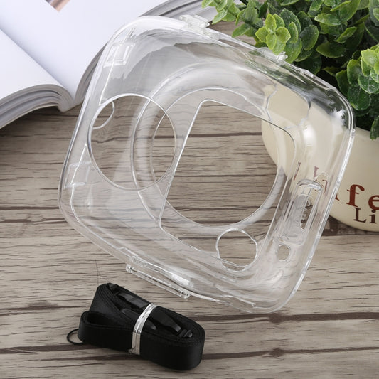 Protective Crystal Shell Case with Strap for FUJIFILM instax SQUARE SQ10 (Transparent) - Protective Case by buy2fix | Online Shopping UK | buy2fix