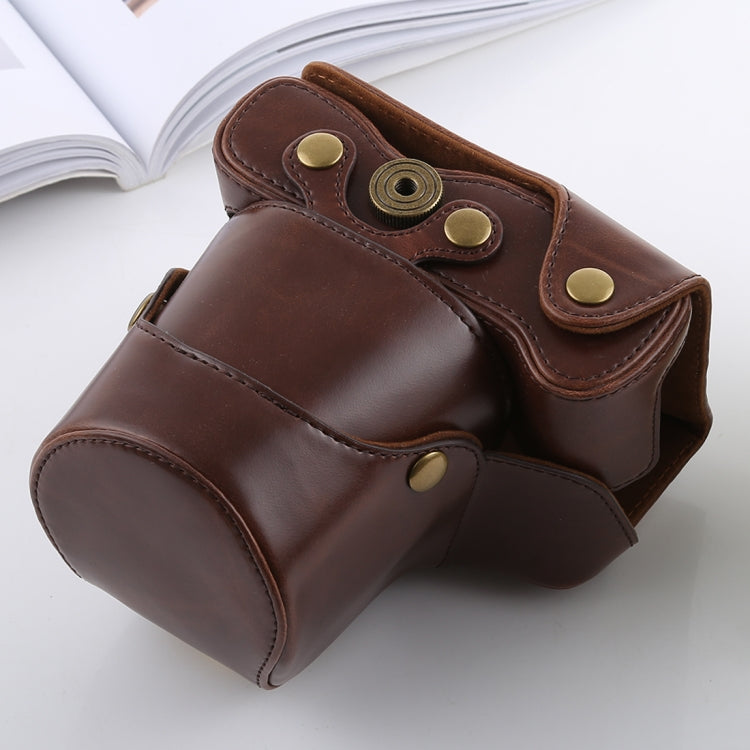 Full Body Camera PU Leather Case Bag with Strap for FUJIFILM X-T3(Coffee) by buy2fix
