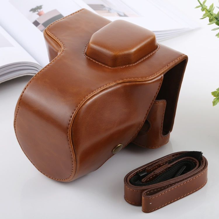 Full Body Camera PU Leather Case Bag with Strap for FUJIFILM X-T3(Brown) by buy2fix