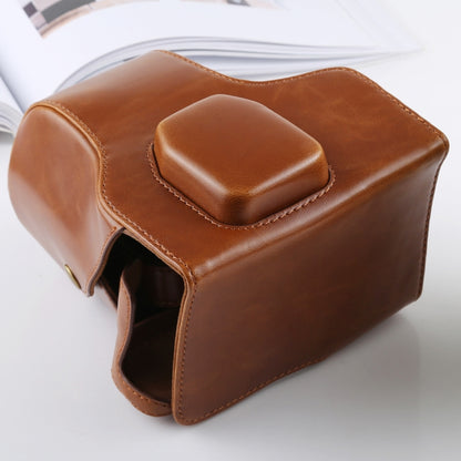 Full Body Camera PU Leather Case Bag with Strap for FUJIFILM X-T3(Brown) by buy2fix