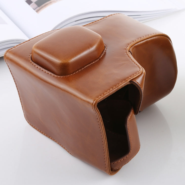 Full Body Camera PU Leather Case Bag with Strap for FUJIFILM X-T3(Brown) by buy2fix