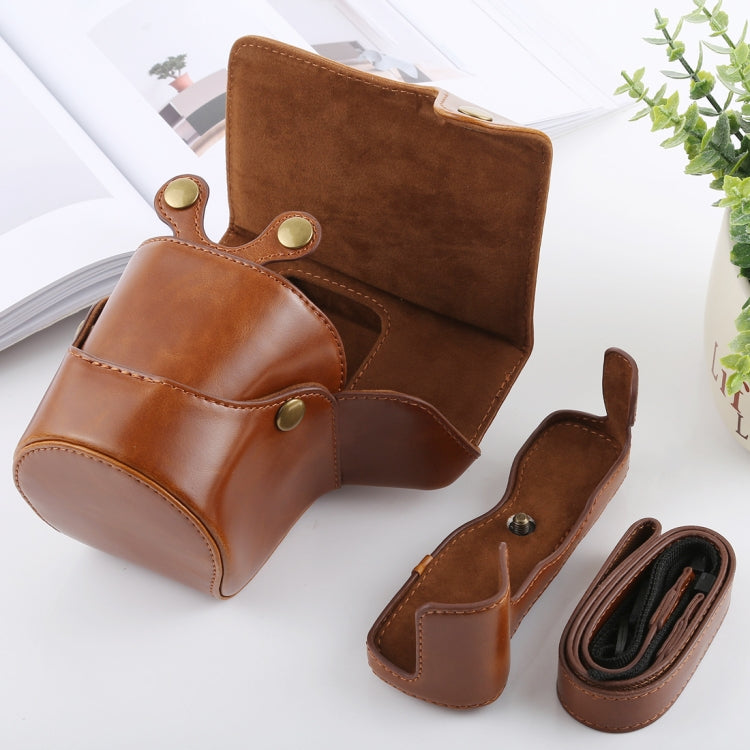 Full Body Camera PU Leather Case Bag with Strap for FUJIFILM X-T3(Brown) by buy2fix