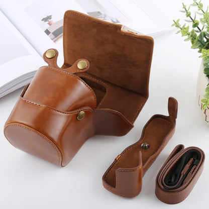 Full Body Camera PU Leather Case Bag with Strap for FUJIFILM X-T3(Brown) by buy2fix