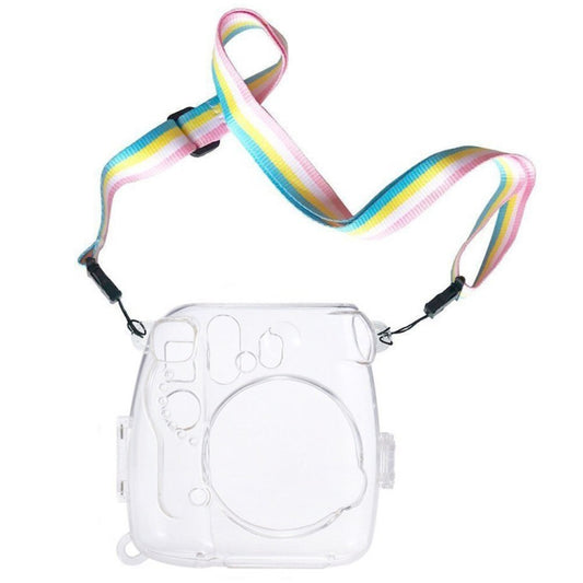 Protective Crystal Shell Case with Strap for FUJIFILM instax mini 9 / mini 8+ / mini 8(Transparent) by buy2fix