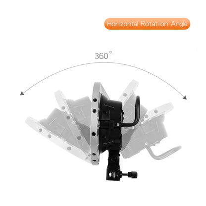 Godox TL-4 4 in 1 E27 Socket Tricolor Bulb Light Lamp Head Mount(EU Plug) by Godox