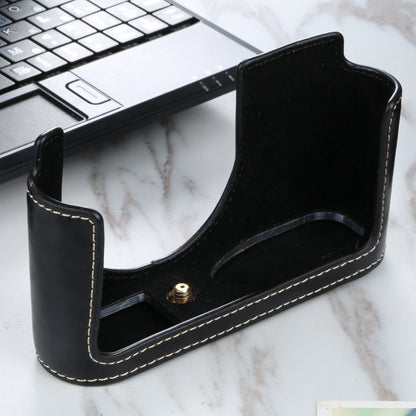 1/4 inch Thread PU Leather Camera Half Case Base for Leica Q2(Black) - Half Case by buy2fix | Online Shopping UK | buy2fix