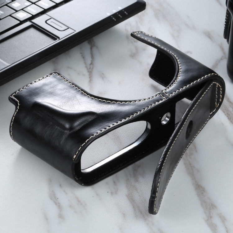 1/4 inch Thread PU Leather Camera Half Case Base for Leica Q2(Black) - Half Case by buy2fix | Online Shopping UK | buy2fix