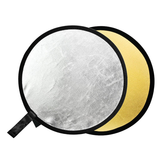 Godox FT01 Panneau réflecteur pliant rond 2 en 1, 60 cm, or/argent, 60 cm