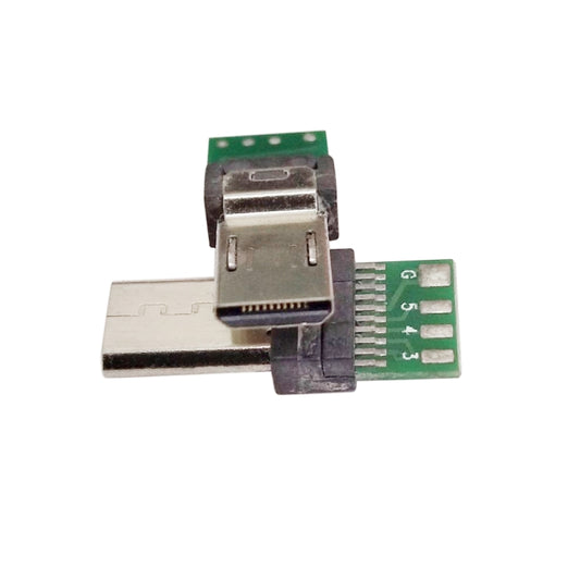 10 PCS 15-Pin USB PCB Connector Micro USB Plug Adapter for Sony Camera Data Cable -  by buy2fix | Online Shopping UK | buy2fix