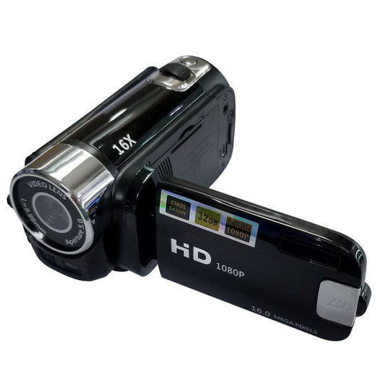 16X Digital Zoom HD 16 Million Pixel Home Travel DV Camera, UK Plug (Black) - Consumer Electronics by buy2fix | Online Shopping UK | buy2fix