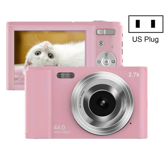 DC302 2.88 inch 44MP 16X Zoom 2.7K Full HD Digital Camera Children Card Camera, US Plug(Pink) - Children Cameras by buy2fix | Online Shopping UK | buy2fix
