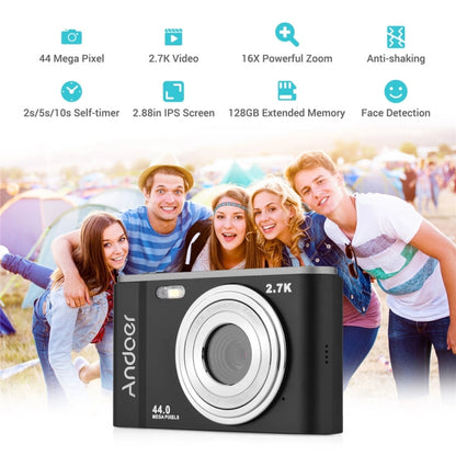DC302 2.88 inch 44MP 16X Zoom 2.7K Full HD Digital Camera Children Card Camera, US Plug(Pink) - Children Cameras by buy2fix | Online Shopping UK | buy2fix