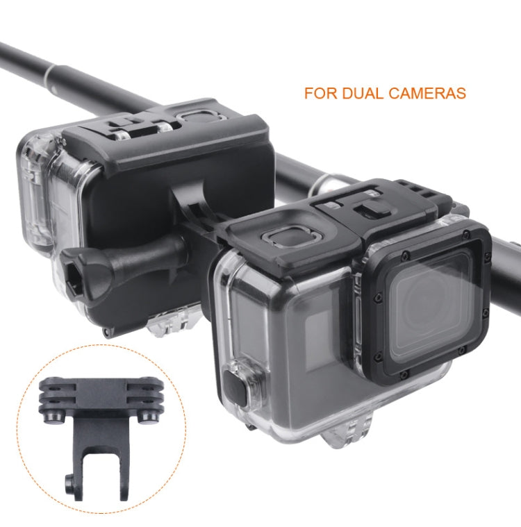 Clamp Mount Connecting Adapter Kit with Waterproof Back Cover for GoPro HERO6 /5(Black) - Bicycle Handlebar Mount by buy2fix | Online Shopping UK | buy2fix