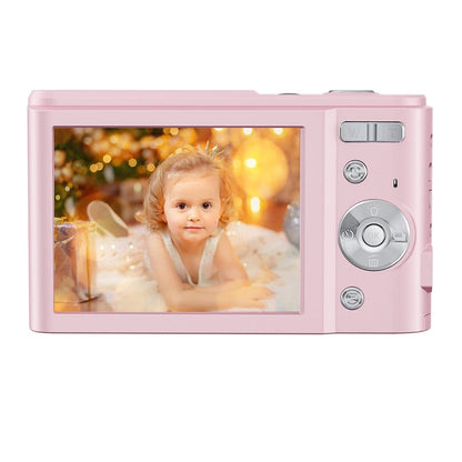 DC311 2.4 inch 36MP 16X Zoom 2.7K Full HD Digital Camera Children Card Camera, UK Plug (Pink) - Children Cameras by buy2fix | Online Shopping UK | buy2fix