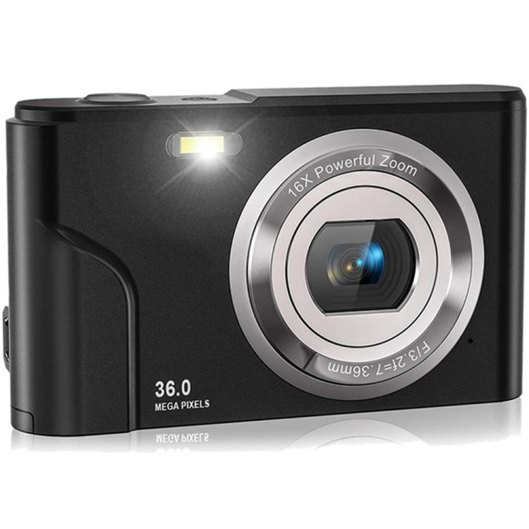 DC311 2.4 inch 36MP 16X Zoom 2.7K Full HD Digital Camera Children Card Camera, EU Plug(Black) - Children Cameras by buy2fix | Online Shopping UK | buy2fix