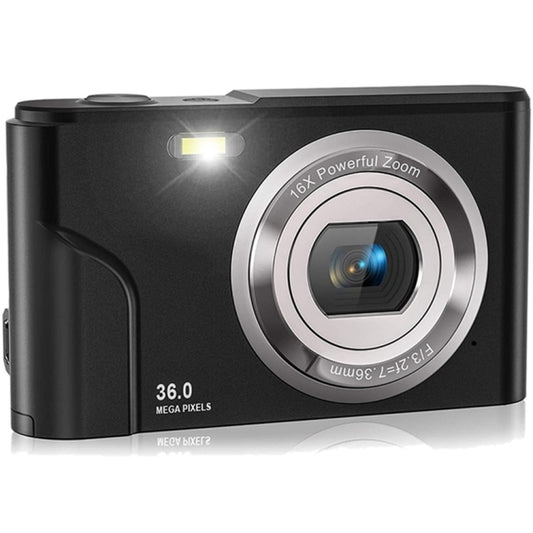 DC311 2.4 inch 36MP 16X Zoom 2.7K Full HD Digital Camera Children Card Camera, EU Plug(Black) - Children Cameras by buy2fix | Online Shopping UK | buy2fix