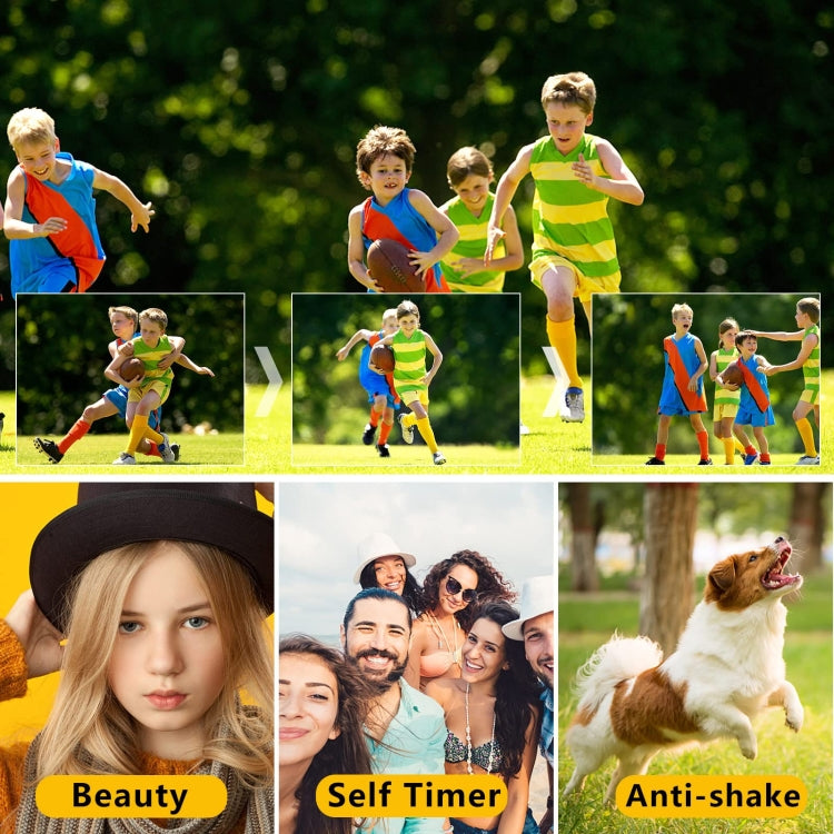DC311 2.4 inch 36MP 16X Zoom 2.7K Full HD Digital Camera Children Card Camera, EU Plug(Black) - Children Cameras by buy2fix | Online Shopping UK | buy2fix
