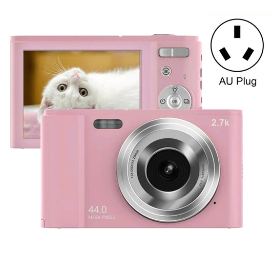 DC302 2.88 inch 44MP 16X Zoom 2.7K Full HD Digital Camera Children Card Camera, AU Plug (Pink) - Children Cameras by buy2fix | Online Shopping UK | buy2fix