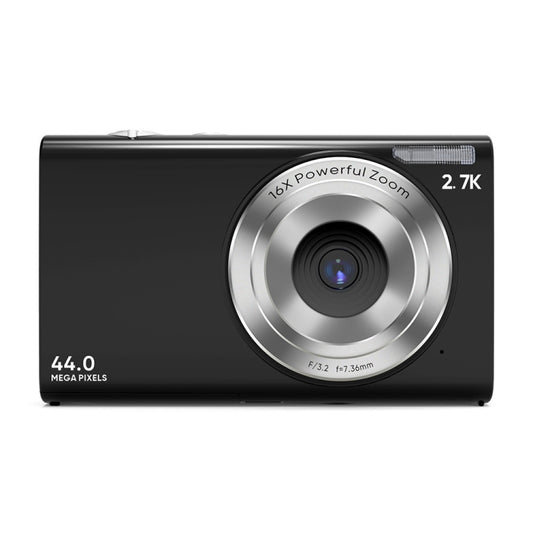 DC402 2.4 inch 44MP 16X Zoom 1080P Full HD Digital Camera Children Card Camera, EU Plug (Black) - Children Cameras by buy2fix | Online Shopping UK | buy2fix