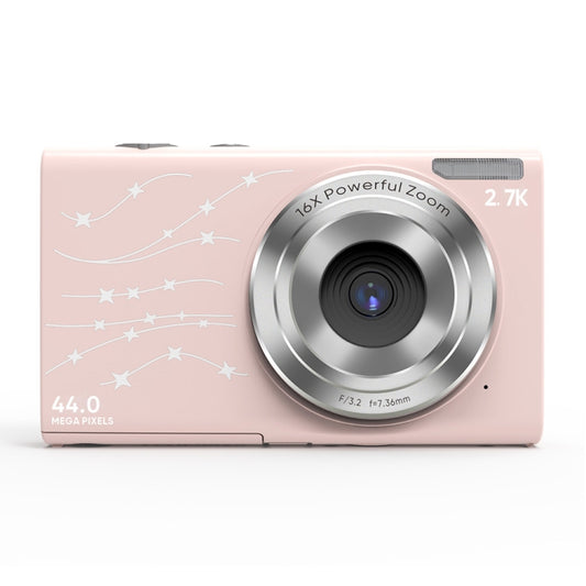 DC402 2.4 inch 44MP 16X Zoom 2.7K Full HD Digital Camera Children Card Camera, UK Plug (Pink) - Children Cameras by buy2fix | Online Shopping UK | buy2fix