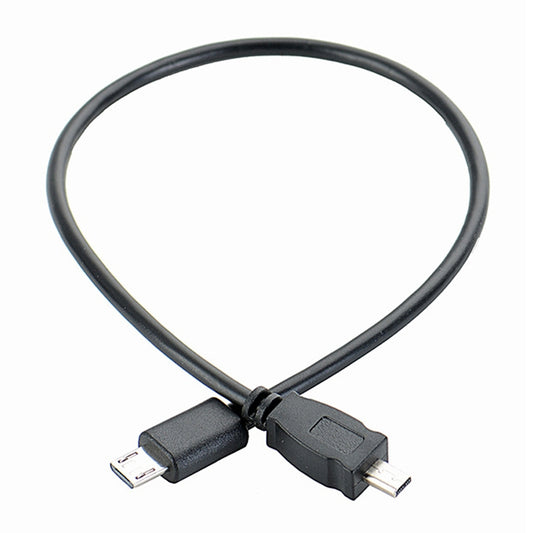 5 PCS 30cm Micro USB to Mini 8 Pin USB OTG Phone Data Cable for Nikon (Black) -  by buy2fix | Online Shopping UK | buy2fix