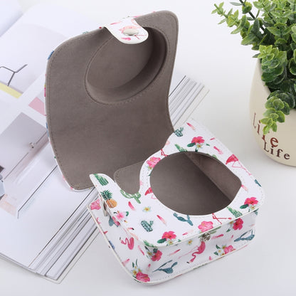 Cactus Flamingo Pattern Full Body Camera PU Leather Case Bag with Strap for FUJIFILM instax mini 9 / mini 8+ / mini 8 by buy2fix