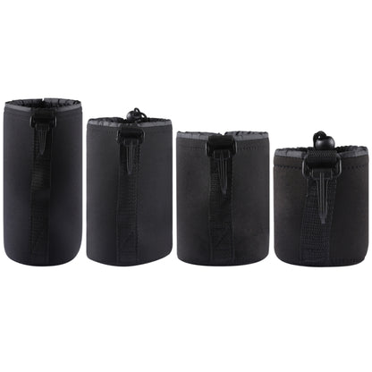 4 PCS Neoprene SLR Camera Lens Carrying Bag Pouch Bag with Carabiner, Size: 10x22cm, 10x14cm, 10x18cm, 8x10cm by buy2fix